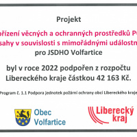 Podpora JSDHO Libereckým krajem